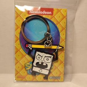 Spongebob Squarepants Doodlebob Keychain Official Cartoon Metal Keyring